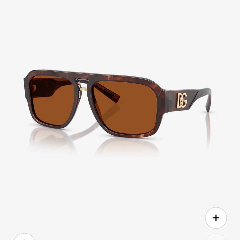 Dolce & Gabbana Brown Sunglasses with Black Case
